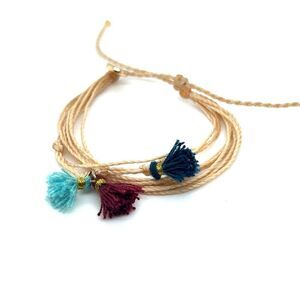 Pura Vida 3-Fringe Tassels Bracelet